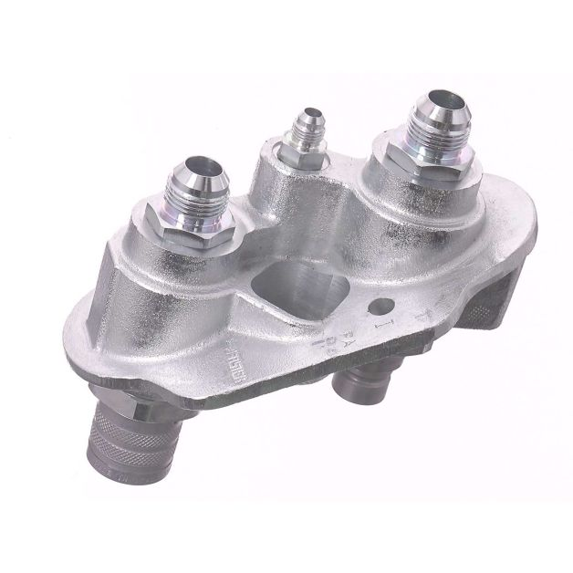 Bobcat Hydraulic Flat Face Quick Coupler Block Assembly 7246784