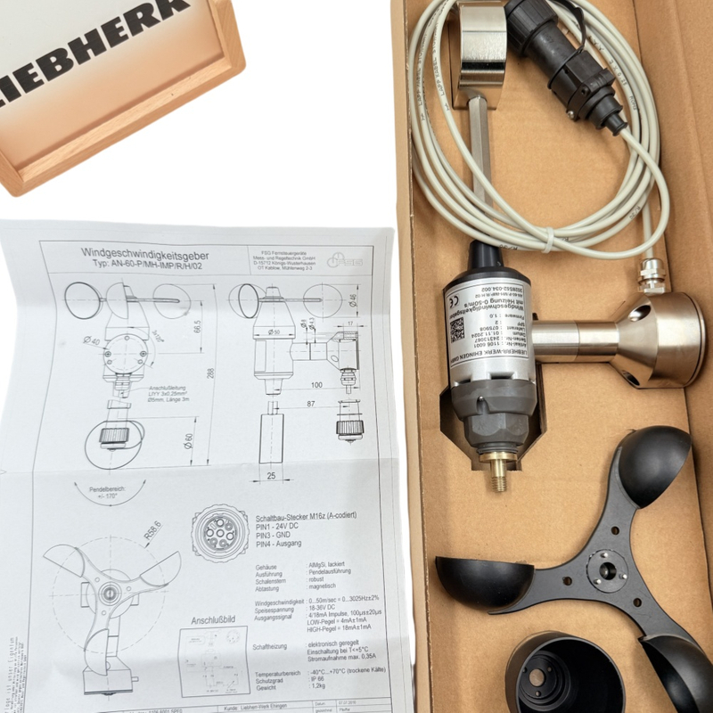 Liebherr 11066001 Wind Velocity Transmitter Speed Sensor Applicable to all LTM series
