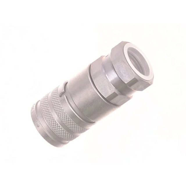 Bobcat 7246790 Female Flat Faced Coupler 1/2" body 3/4" SAE ORB thread for Skid-Steer Loaders